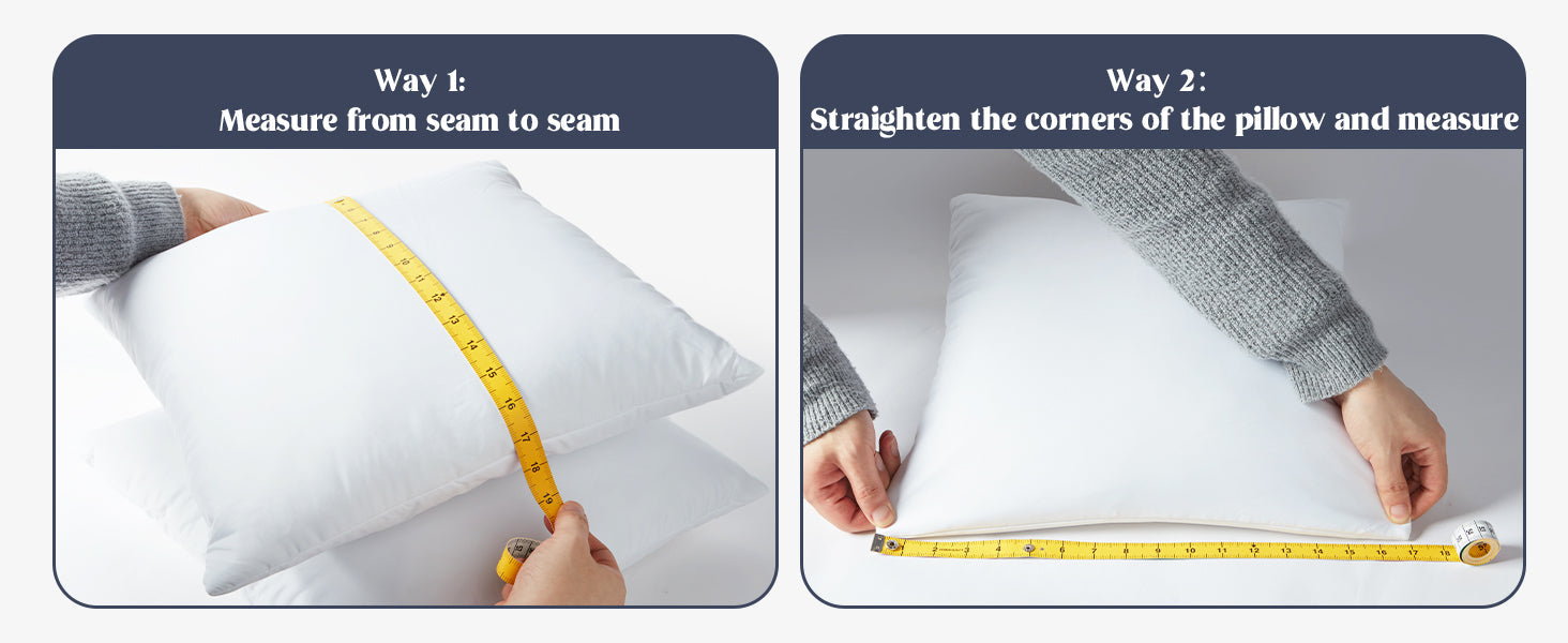 puredown® Feather Down Throw Pillow Inserts 22 x 22 (Pack of 2, White), Big Throw Pillows for Floor, Couch, Bed, Machine Washable