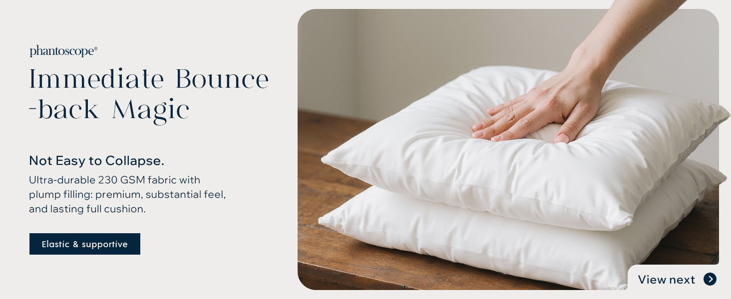Phantoscope 100% Virgin Fiber Pillow Inserts, Premium Microfine Fiber Square Hypoallergenic Throw Pillow Inserts for Bedroom, Study, Chair 18x18 inches Pack of 4