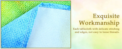 Teal Grey Tablecloth Turquoise Rectangle Table Cloth Washable Table Cover for Decoration Kitchen Dining Room 60x90 Inch