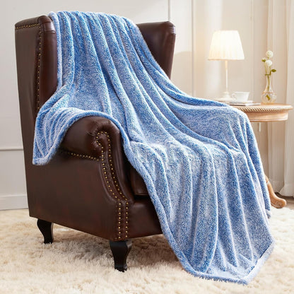 Plush Fuzzy Fleece Throw Blanket Extra Large, Super Soft, Fluffy and Warm Blankets for Couch, Bed, All Season Use (50x70 Inches, Pink)